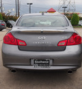 infiniti g37 sedan 2012 gray sedan g gasoline 6 cylinders rear wheel drive shiftable automatic 77074