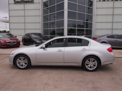 infiniti g37 sedan 2012 silver sedan g gasoline 6 cylinders rear wheel drive shiftable automatic 77074