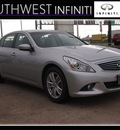 infiniti g37 sedan 2011 silver sedan g gasoline 6 cylinders rear wheel drive shiftable automatic 77074