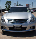 infiniti g37 sedan 2011 silver sedan g gasoline 6 cylinders rear wheel drive shiftable automatic 77074