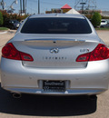 infiniti g37 sedan 2011 silver sedan g gasoline 6 cylinders rear wheel drive shiftable automatic 77074