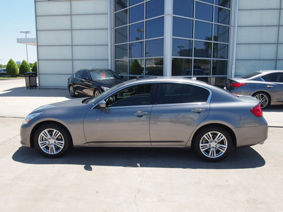 infiniti g37 sedan 2011 gray sedan g gasoline 6 cylinders rear wheel drive shiftable automatic 77074