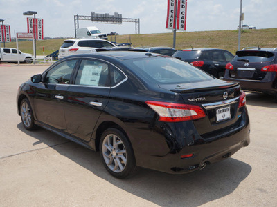 nissan sentra 2014 black sedan sr gasoline 4 cylinders front wheel drive automatic 76116