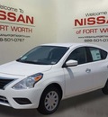 nissan versa 2015 white sedan sv gasoline 4 cylinders front wheel drive automatic 76116