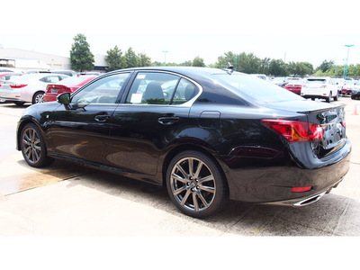 lexus gs 350 2014 black sedan f sport gasoline 6 cylinders rear wheel drive automatic 77074