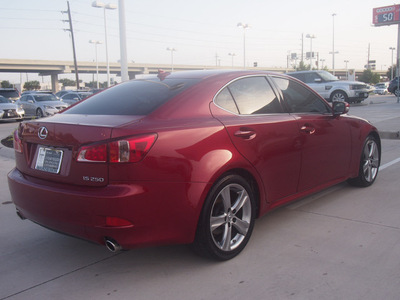 lexus is 250 2012 red sedan gasoline 6 cylinders rear wheel drive automatic 77074