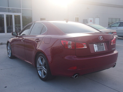 lexus is 250 2012 red sedan gasoline 6 cylinders rear wheel drive automatic 77074