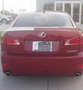 lexus is 250 2012 red sedan gasoline 6 cylinders rear wheel drive automatic 77074