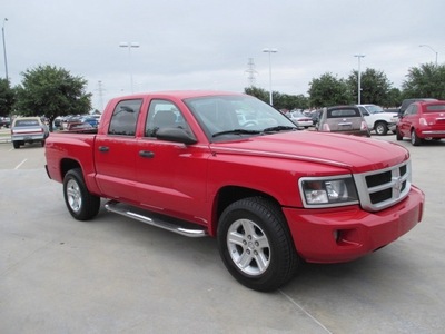 dodge dakota 2010 red 2wd crew cab bighorn lone gasoline 6 cylinders 2 wheel drive automatic 76108