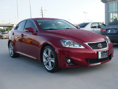 lexus is 250 2011 matador red mica sedan is 6 cylinders automatic 77074