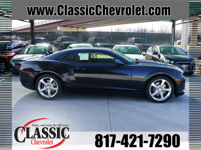 chevrolet camaro 2014 dk  blue coupe ss gasoline 8 cylinders rear wheel drive automatic 76051