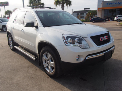 gmc acadia 2012 white suv sl gasoline 6 cylinders front wheel drive 6 speed automatic 77539