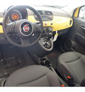 fiat 500 2014 yellow hatchback pop gasoline 4 cylinders front wheel drive automatic 76108