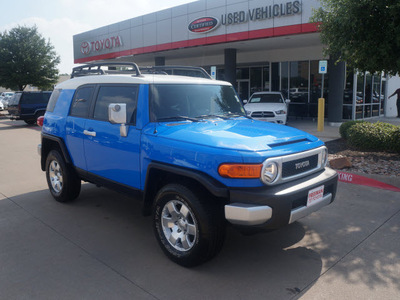 toyota fj cruiser 2008 blue suv gasoline 6 cylinders 4 wheel drive automatic 76053