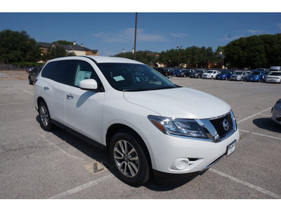 nissan pathfinder 2014 white suv s gasoline 6 cylinders 4 wheel drive automatic 76116