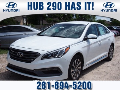 hyundai sonata 2015 off white sedan sport gasoline 4 cylinders front wheel drive shiftable automatic 77065