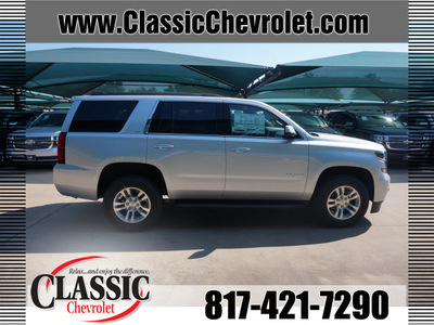 chevrolet tahoe 2015 silver suv ls flex fuel 8 cylinders 2 wheel drive automatic 76051