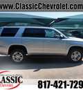 chevrolet tahoe 2015 silver suv ls flex fuel 8 cylinders 2 wheel drive automatic 76051