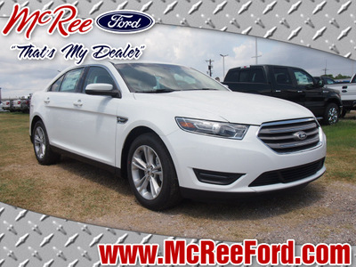 ford taurus 2015 white sedan sel gasoline 6 cylinders front wheel drive 6 speed automatic 77539