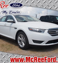ford taurus 2015 white sedan sel gasoline 6 cylinders front wheel drive 6 speed automatic 77539