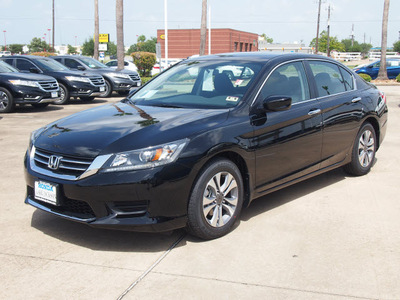 honda accord 2014 black sedan lx gasoline 4 cylinders front wheel drive cvt 77566