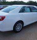 toyota camry 2014 white sedan le gasoline 4 cylinders front wheel drive 6 speed automatic 76053