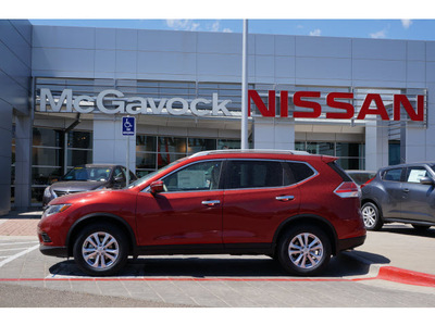 nissan rogue 2014 red sv gasoline 4 cylinders front wheel drive automatic 79119