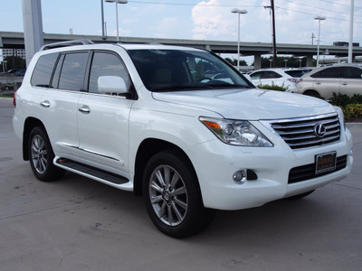 lexus lx 570 2009 white suv gasoline 8 cylinders 4 wheel drive automatic 77074