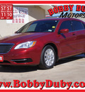 chrysler 200 2013 red sedan lx gasoline 4 cylinders front wheel drive automatic 79110