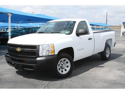 chevrolet silverado 1500 2011 white work truck 8 cylinders automatic 76234