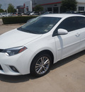 toyota corolla 2014 white sedan le plus gasoline 4 cylinders front wheel drive cvt 76053