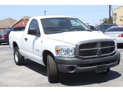 dodge ram 1500 2008 white pickup truck st 6 cylinders automatic 76234