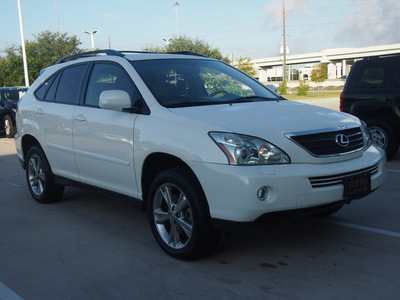 lexus rx 400h 2006 white suv hybrid 6 cylinders front wheel drive automatic 77074