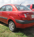 kia rio 2007 red sedan gasoline 4 cylinders front wheel drive automatic 77379