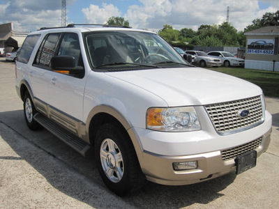 ford expedition 2004 white suv eddie bauer gasoline 8 cylinders rear wheel drive automatic with overdrive 77379