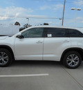 toyota highlander 2015 blizzard pearl suv 6 cylinders automatic 75569