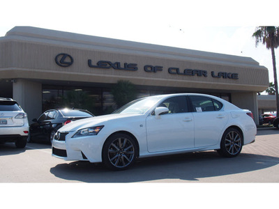 lexus gs 350 2014 white sedan gasoline 6 cylinders rear wheel drive 8 speed 77546