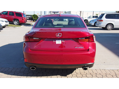 lexus is 250 2014 red sedan 6 cylinders automatic 77546