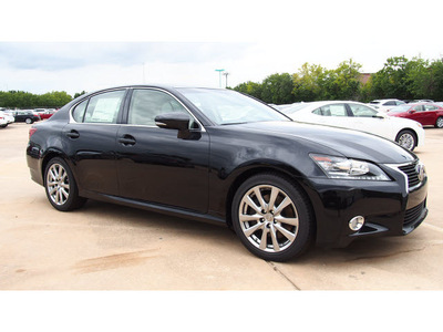 lexus gs 350 2014 black sedan 6 cylinders automatic 77074