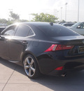 lexus is 350 2014 black sedan gasoline 6 cylinders rear wheel drive automatic 77074