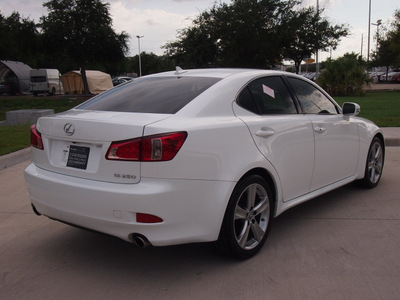 lexus is 250 2012 white sedan gasoline 6 cylinders rear wheel drive automatic 77074