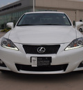 lexus is 250 2012 white sedan gasoline 6 cylinders rear wheel drive automatic 77074