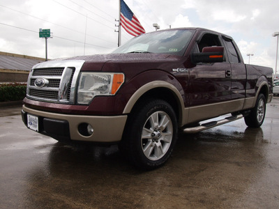 ford f 150 2010 dk  red lariat 8 cylinders automatic 77521