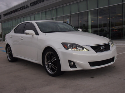 lexus is 250 2011 white sedan gasoline 6 cylinders rear wheel drive automatic 77074