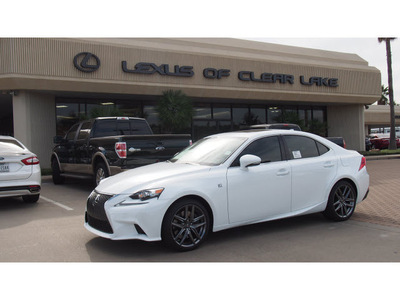 lexus is 350 2015 white sedan 6 cylinders 8 speed 77546