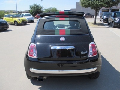 fiat 500c 2012 black gucci gasoline 4 cylinders front wheel drive automatic 76108