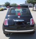 fiat 500c 2012 black gucci gasoline 4 cylinders front wheel drive automatic 76108