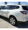 chevrolet traverse 2015 white suv ltz gasoline 6 cylinders front wheel drive 6 speed automatic 78130