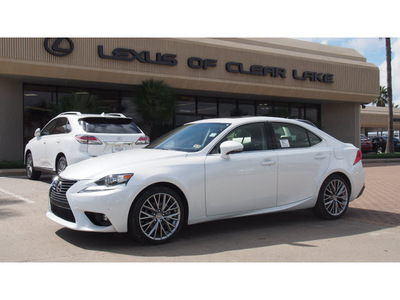 lexus is 250 2015 white sedan gasoline 6 cylinders rear wheel drive 6 speed automatic 77546