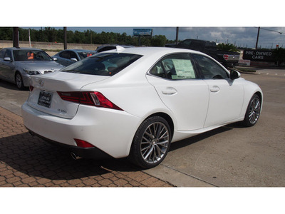 lexus is 250 2015 white sedan gasoline 6 cylinders rear wheel drive 6 speed automatic 77546